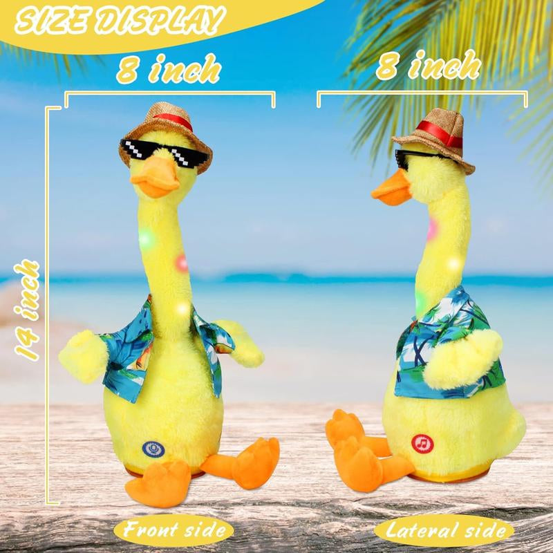 Talking Duck Toys, Singing Dancing Ducks, 60 Songs, Repeat What You Say, Squirming Dancing Ducks, Birthday Presents, Christmas Gift A1