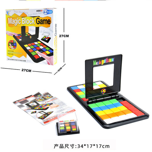 Learning to Stay Focus Color Battle Square Race Game Parent-Child Square Desktop Kids Puzzles Learning Educational Toys Anti Stress Boys Girls Gifts
