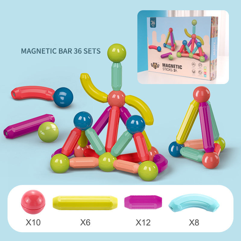 By Baby Toys Magnetic Stick Building Blocks Game Magnets Children Set Kids Magnets For Children Magnetic Toy Bricks
