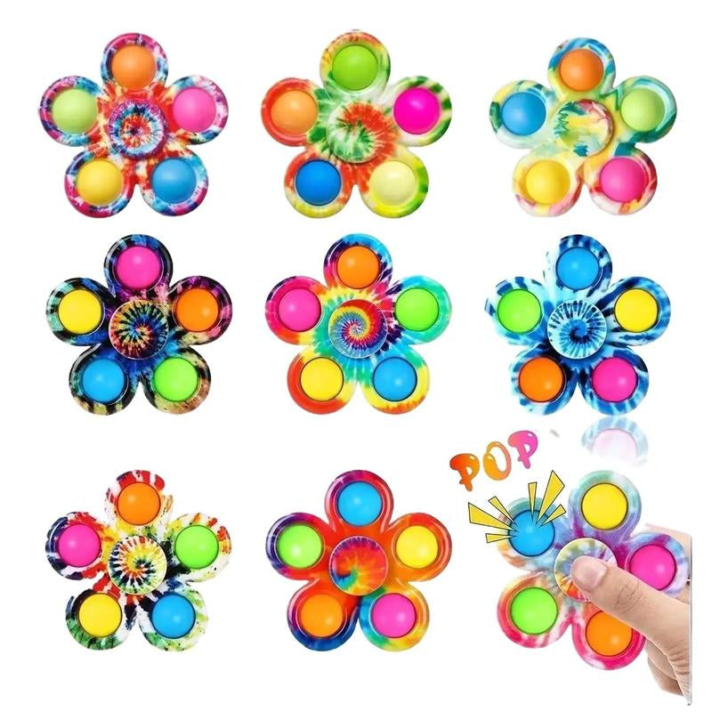 6 Pack Fidget Spinners - Tie-Dye (Huge Value)