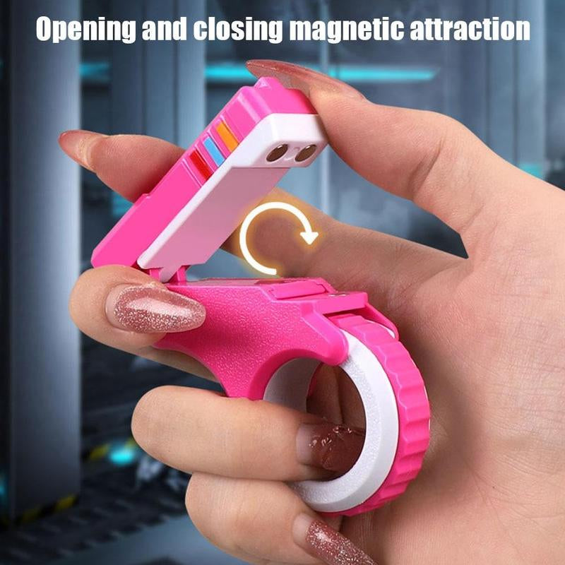 3D Printed Fingertip Gyro - Creative Novelty Stress Relieving Toys, Spinning and Flipping Multi-Functional Stress Relieving