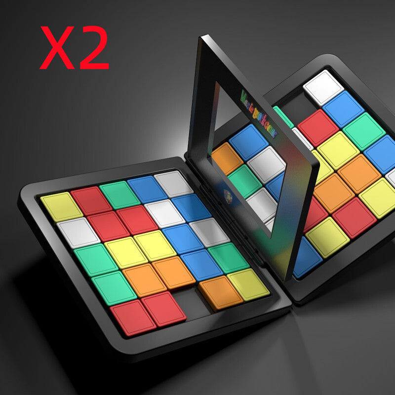 Learning to Stay Focus Color Battle Square Race Game Parent-Child Square Desktop Kids Puzzles Learning Educational Toys Anti Stress Boys Girls Gifts