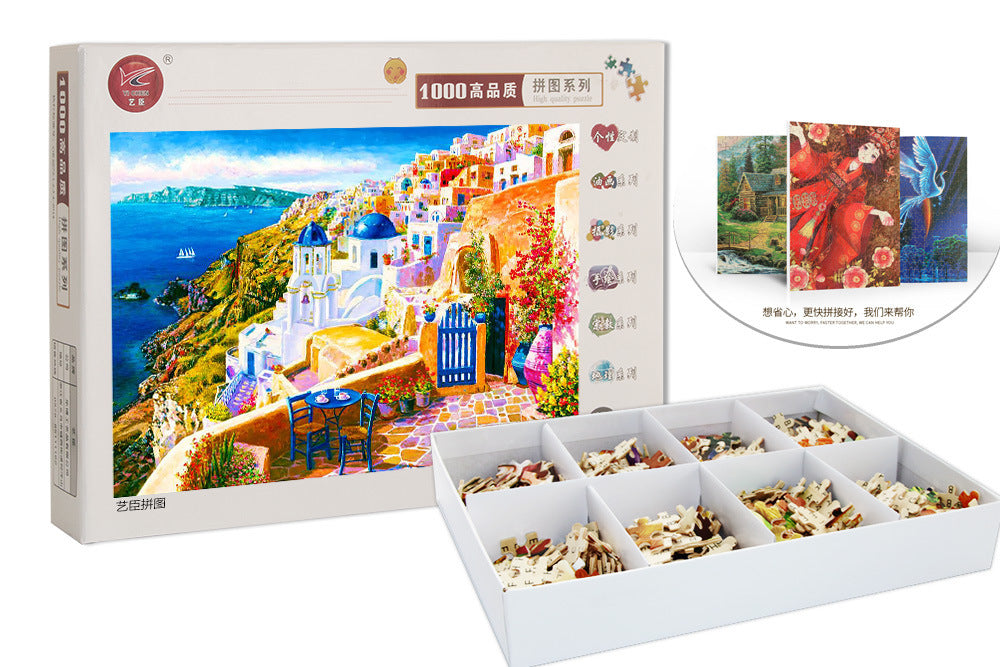 1000 wooden piece puzzle perfect for family time as both children and adults will find fun and challenging
