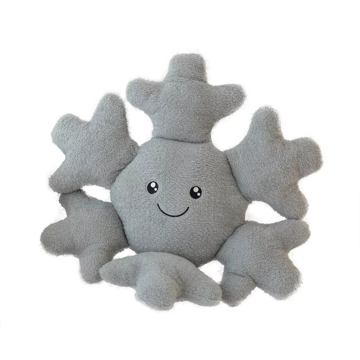 New Creative Funny Plush Snowflake Toys Super Stuffed Snow Vanishing Dolls Kids Sleepy Home Sofa Bed Cushion Nice Gift for Kids