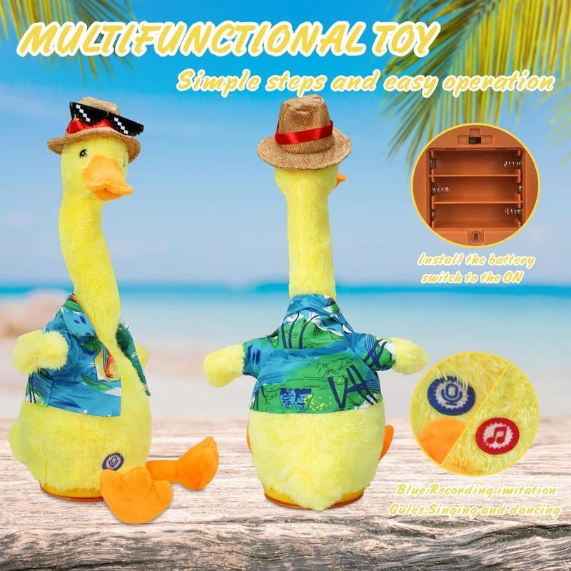 Talking Duck Toys, Singing Dancing Ducks, 60 Songs, Repeat What You Say, Squirming Dancing Ducks, Birthday Presents, Christmas Gift A1