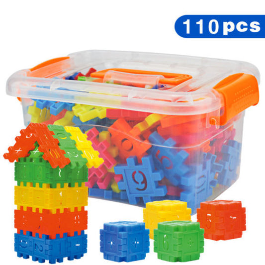 110 pcs Set DIY Lepin Building Blocks Baby Boys And Girls 3D Blocks Funny Educational Mosaic Toys For Children Kids Block Toys