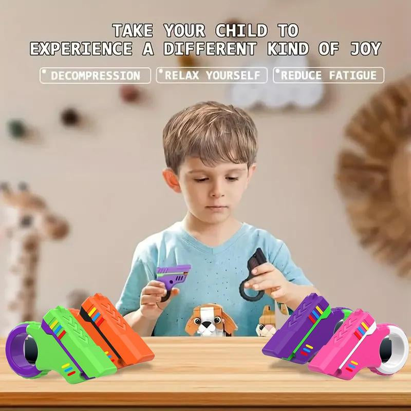 3D Printed Fingertip Gyro - Creative Novelty Stress Relieving Toys, Spinning and Flipping Multi-Functional Stress Relieving