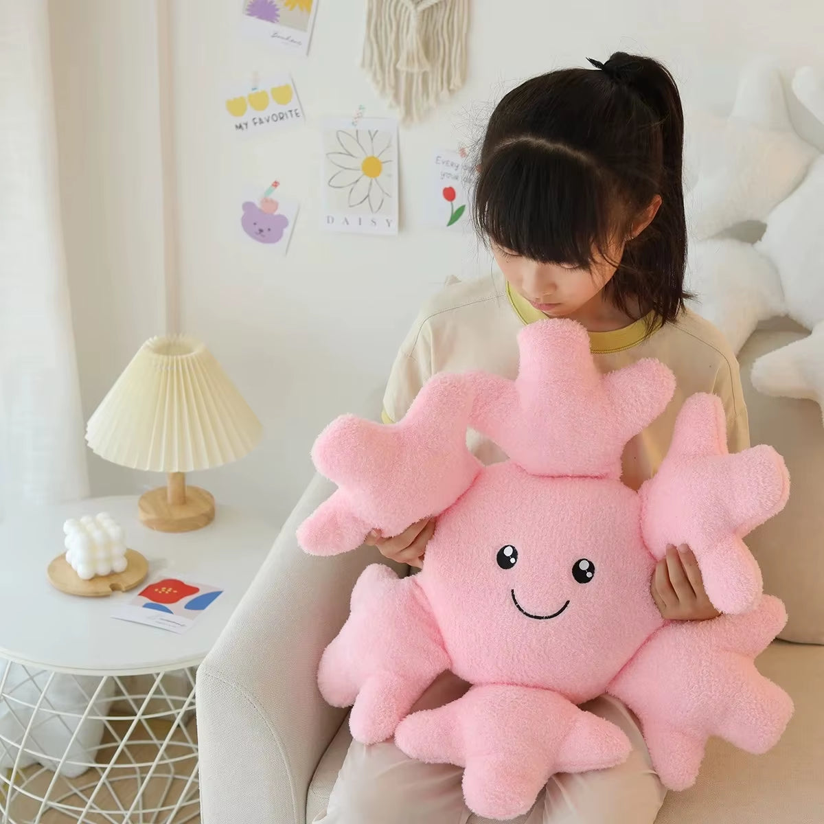 New Creative Funny Plush Snowflake Toys Super Stuffed Snow Vanishing Dolls Kids Sleepy Home Sofa Bed Cushion Nice Gift for Kids