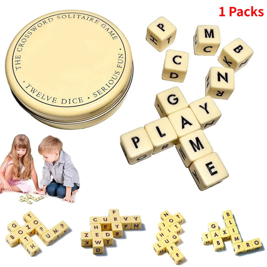 Letters Dice Game, Word Dice, Crossword Solitaire, Christmas Gifts, Meaningful Gift