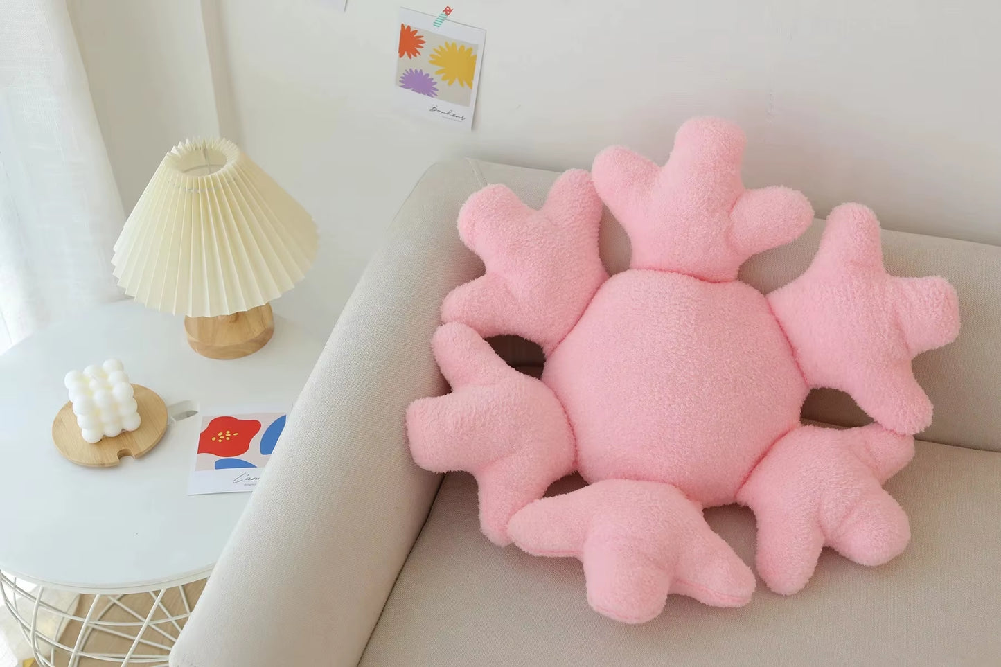 New Creative Funny Plush Snowflake Toys Super Stuffed Snow Vanishing Dolls Kids Sleepy Home Sofa Bed Cushion Nice Gift for Kids