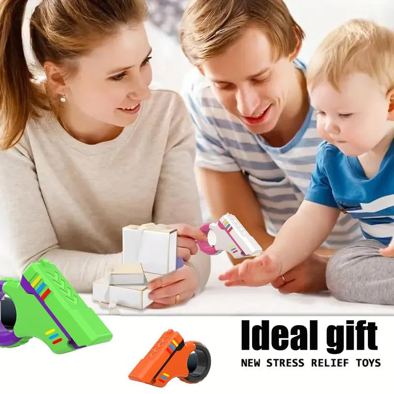 3D Printed Fingertip Gyro - Creative Novelty Stress Relieving Toys, Spinning and Flipping Multi-Functional Stress Relieving