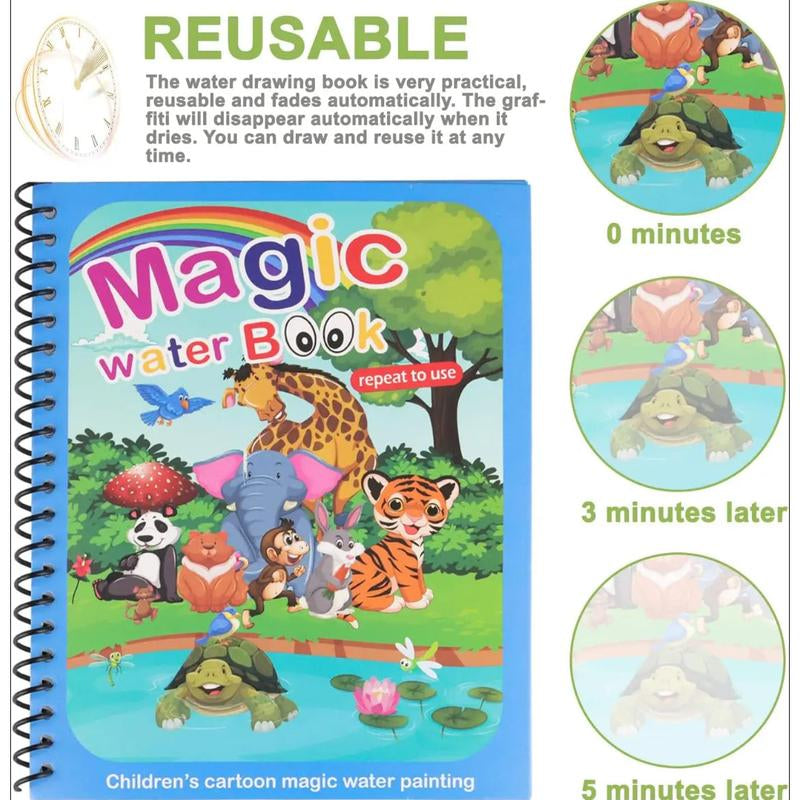 Children'S Magical Water Coloring Book - Creative Imagination Educational Toy for Kids