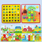 3D Mushroom Nail Puzzle Jigsaw Toy Montessori Baby Toys Cartoon Animal Puzzles Game Kids Early Educational Toys Children Gifts