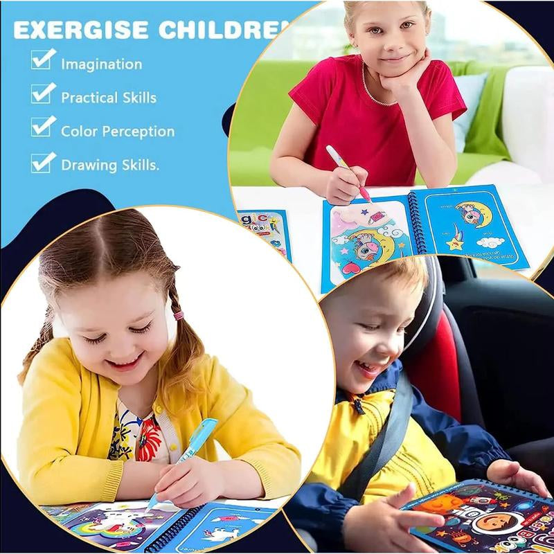 Children'S Magical Water Coloring Book - Creative Imagination Educational Toy for Kids