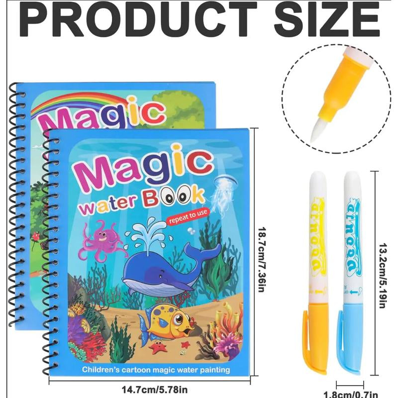 Children'S Magical Water Coloring Book - Creative Imagination Educational Toy for Kids