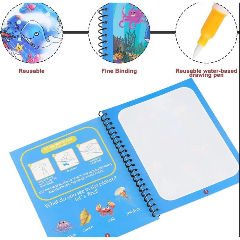 Children'S Magical Water Coloring Book - Creative Imagination Educational Toy for Kids
