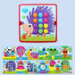 3D Mushroom Nail Puzzle Jigsaw Toy Montessori Baby Toys Cartoon Animal Puzzles Game Kids Early Educational Toys Children Gifts